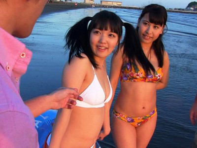 【素人ナンパ】『お姉さんカワイイねぇえ〜〜！！』水着を着衣の美少女ギャル企画